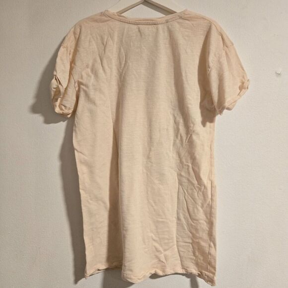 LOUISE LOUISE BE HAPPY BE HIPPIE SHIRT 12YEARS GIRLS 100%‎ COTTON PEACH COLOR - Picture 4 of 6